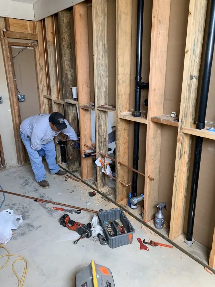 Commercial rough-in plumbing for Gas Line Repair in Blue Hills